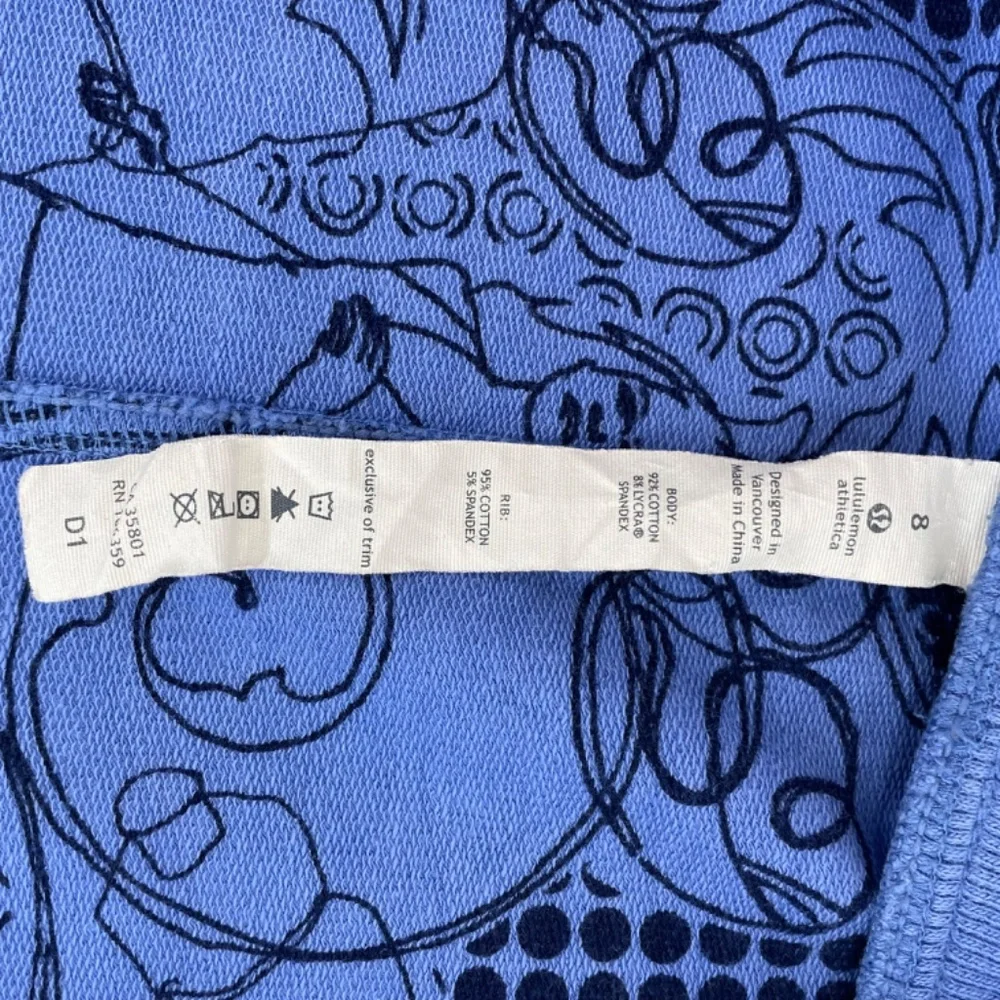 Lululemon Zip Sweater Blue Snap Women 8 VINTAGE - Picture 13 of 16